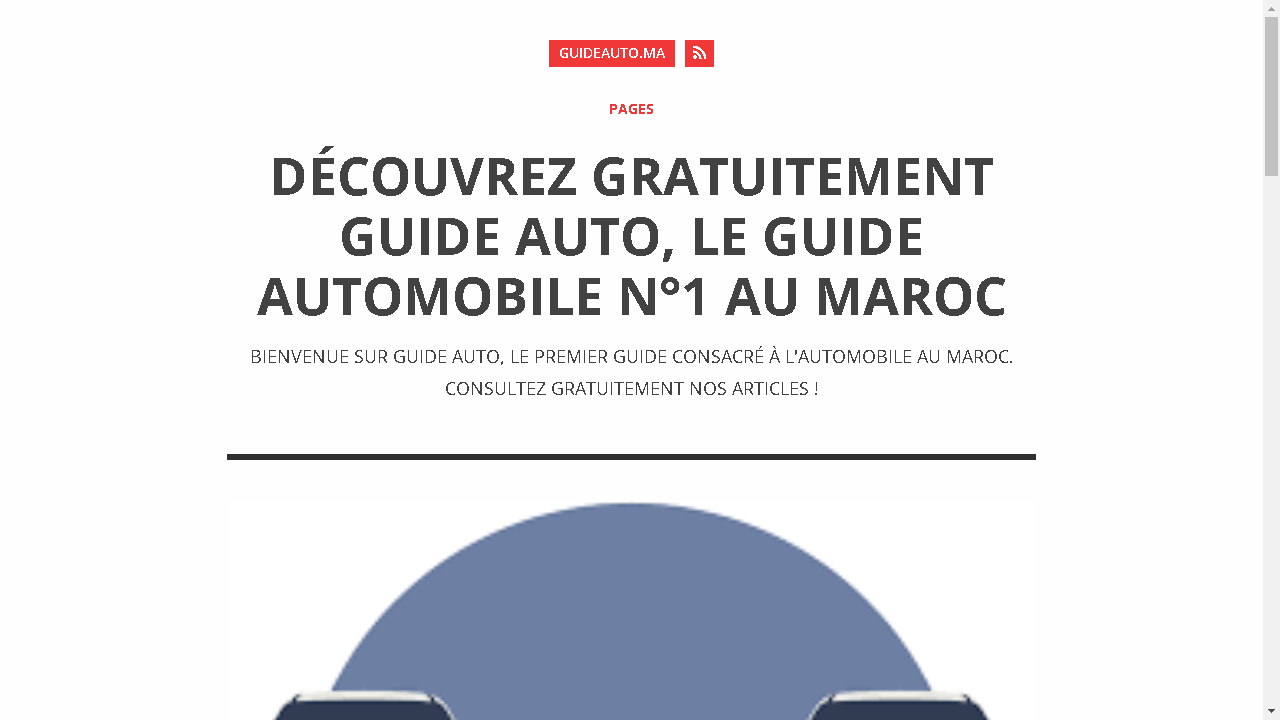 Capture d'écran de http://www.guideauto.ma/